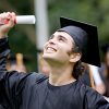 happy graduation student full of success outdoors